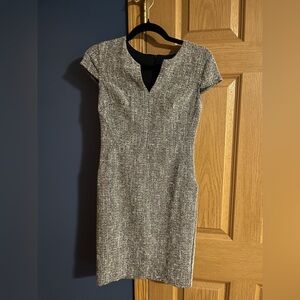 Banana Republic Black and White Midi Dress